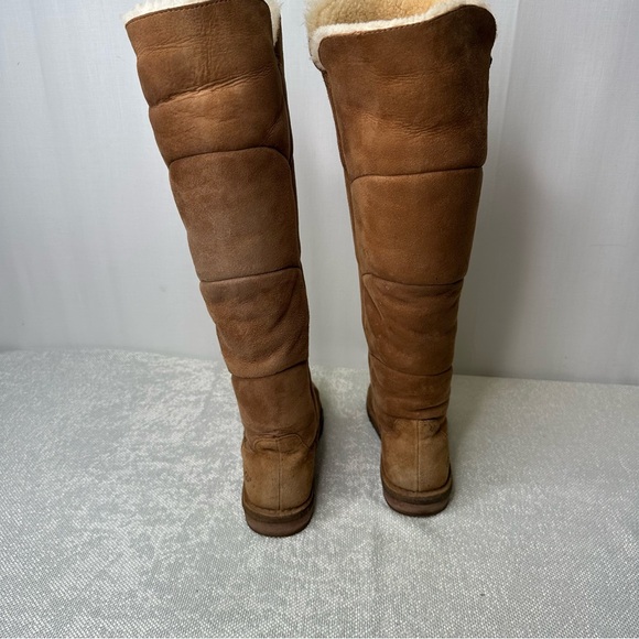 UGG 🌻 Women's Brown Suede Over the Knee Boots Sz 7 - Picture 4 of 11
